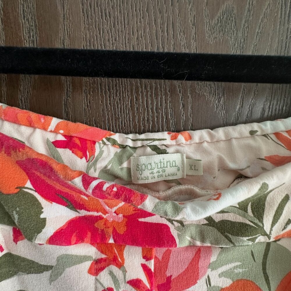 Spartina 449 Maren Pull-On Pant Pink Tropical Alljoy Landing Tropical Floral XL - Picture 5 of 8